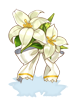 Costume White Lily