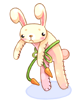 Costume Evolved Drooping Bunny