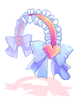 Costume Heart Ribbon Hairband