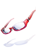 Costume Under Rim Glasses Red