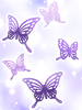 C Black Fluttering Butterfly