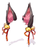 C Black Fox Ears Ribbon