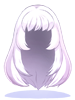 C Straight Long Light Purple