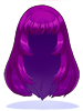 Costume Beauty and Long Wig (Purple)