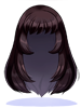Costume Beauty and Long Wig (Grey)
