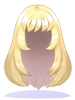Costume Beauty and Long Wig (Gold)