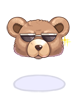 C Sunglass Bear Cap