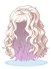 Costume Firm Wave Hair(White)